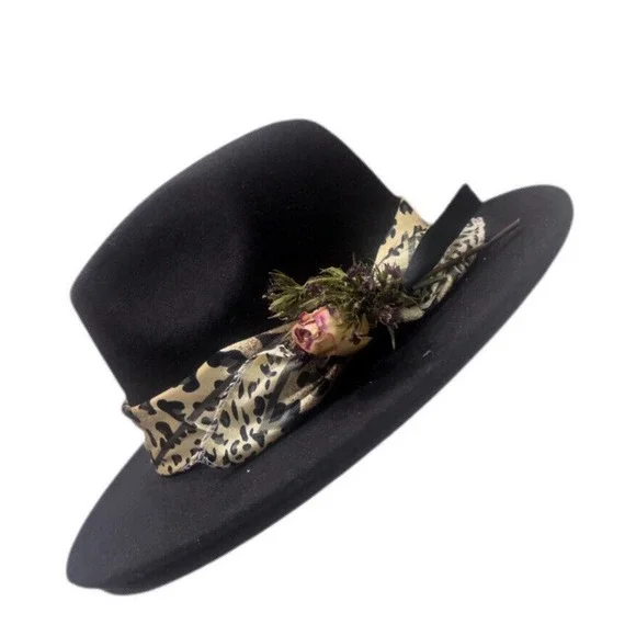 Customized Fedora with Silk Ribbon gift for her Silk Fedora - Etsy main image 3